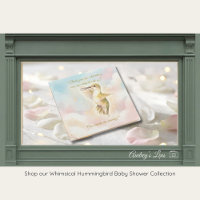 Hummingbird Baby Shower Thank You Card | Nature