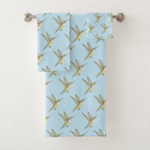 Hummingbird Bath Towel Set