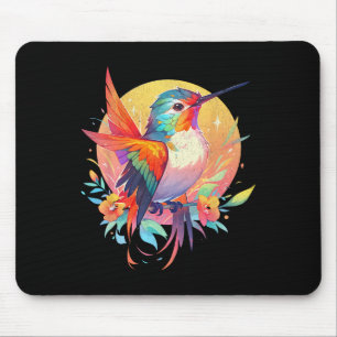 Hummingbird Bird Cartoon Bird Watchers Earth Day  Mouse Pad