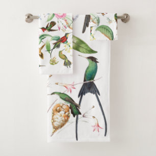 Hummingbird Bird Heaven Bath Towel Set