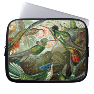 hummingbird bird wildlife classic painting laptop sleeve