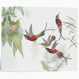 Hummingbird Birds Flowers Animals Wildlife Binder