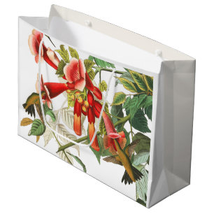 Hummingbird Birds Flowers Audubon Gift Bag