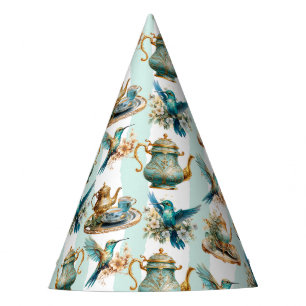 Hummingbird Birthday Tea Party Party Hat