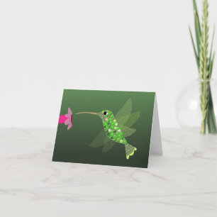 Hummingbird Blank Notecard