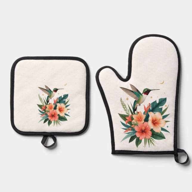 Hummingbird Bloom Kitchen Set (Front)