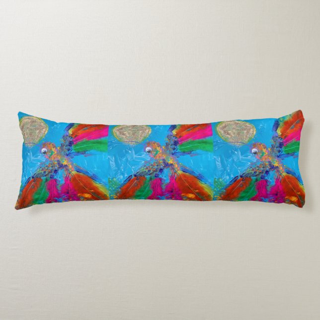 Hummingbird Body Pillow (Front)