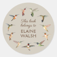 Hummingbird Book Plate
