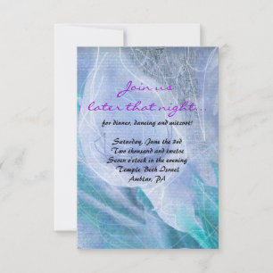 HUMMINGBIRD & CALLA LILY Bat Mitzvah Party Card