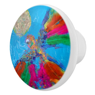 Hummingbird Ceramic Knob