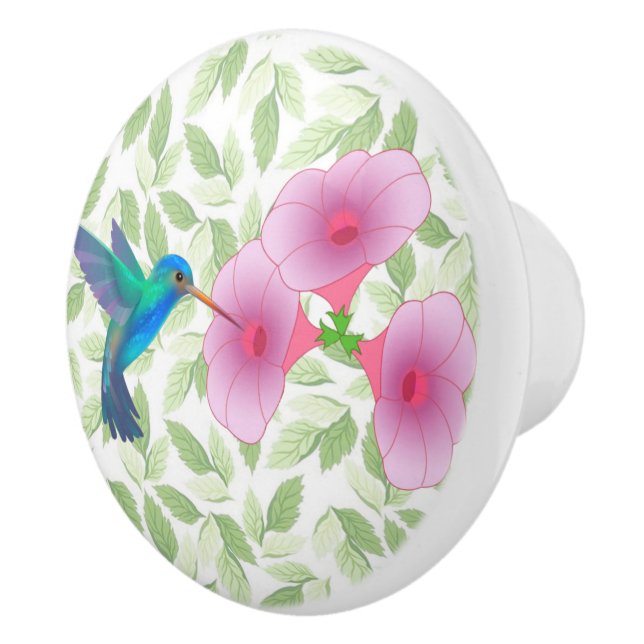 Hummingbird Ceramic Knob (Right)