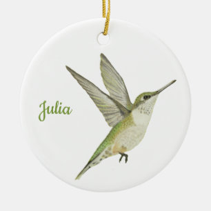 Hummingbird Ceramic Ornament