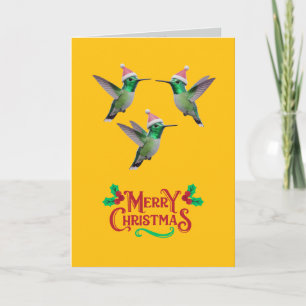 Hummingbird Christmas Card