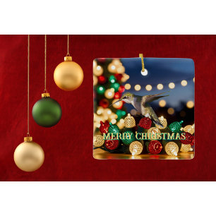 Hummingbird Christmas Ornament