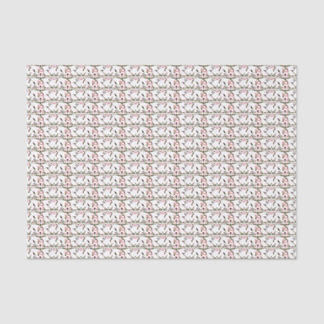Hummingbird Christmas Tissue Paper (Front)