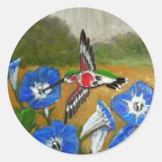 Hummingbird Classic Round Sticker