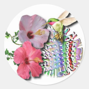 Hummingbird Classic Round Sticker
