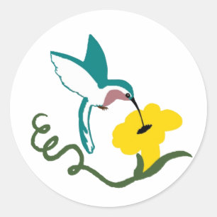 Hummingbird Classic Round Sticker