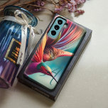 Hummingbird Colourful Waves Monogram Humming Bird Samsung Galaxy Case<br><div class="desc">This Hummingbird art becomes a splendid phone case in surreal waves of colourful motion. His wings swirl into a rainbow tornado, making it a unique statement accessory for bird lovers, and it's further individualized with the addition of your monogram. Triadic colours of teal, orange and magenta combine to blur the...</div>