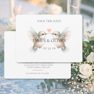 Hummingbird Custom Wedding Save the Date
