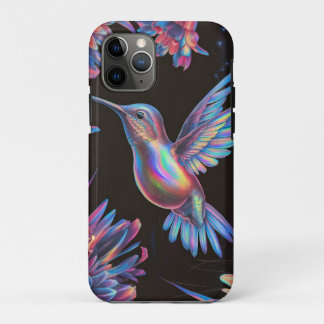 Hummingbird Cute Floral iPhone 11 Pro Case