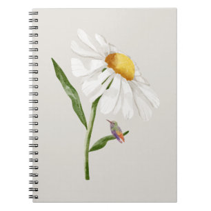 Hummingbird & Daisy Notebook