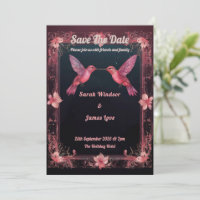 Hummingbird Dark Botanical Theme