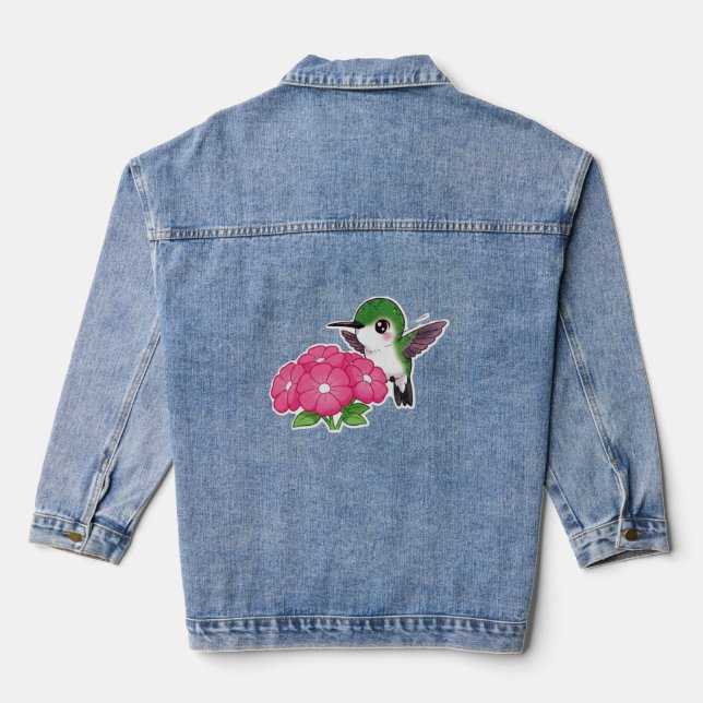 Hummingbird  denim jacket (Back)