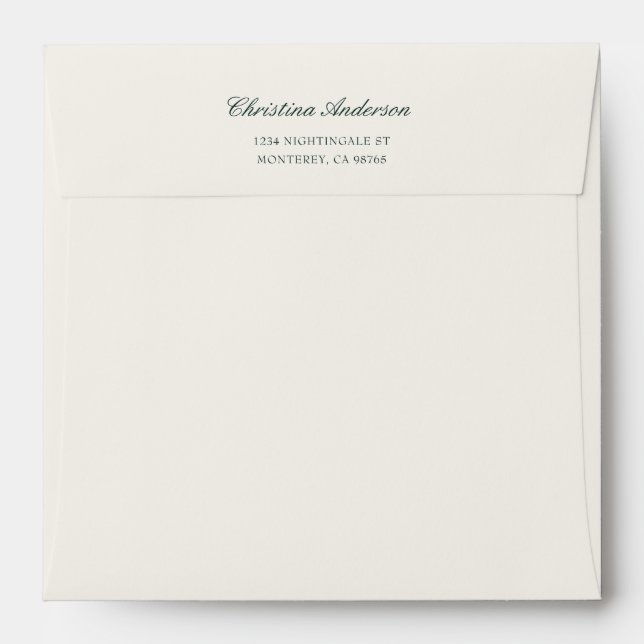 Hummingbird  envelope (Back (Top Flap))