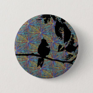 Hummingbird Fireworks 2 Inch Round Button