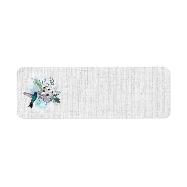 Hummingbird Floral Address Labels (Front)