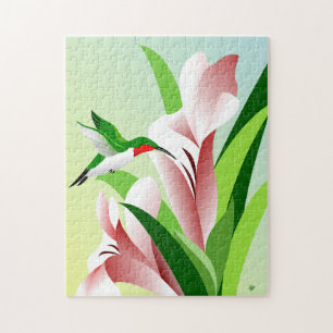 Hummingbird Flower Jigsaw Puzzle