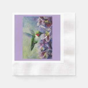 Hummingbird & Flowers Paper & Party Napkins