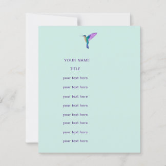 Hummingbird Flyer