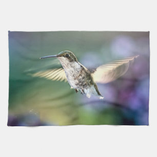 Hummingbird Flying Kitchen Towel
