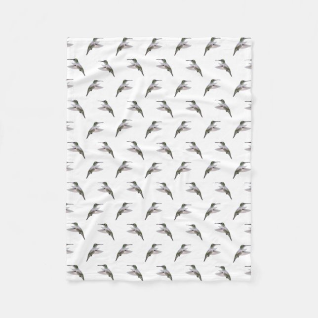 Hummingbird Frenzy Fleece Blanket (Select Colour) (Front)