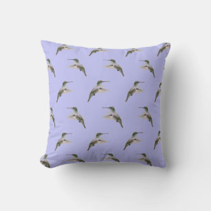 Hummingbird Frenzy Pillow (Lilac)