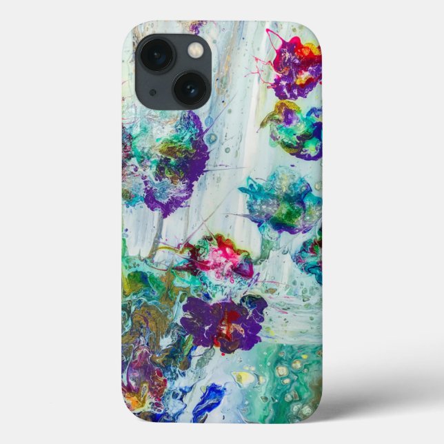 Hummingbird garden abstract painting  Case-Mate iPhone case (Back)