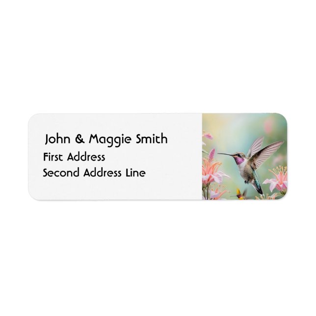 Hummingbird Garden Bird Art de la faune (Devant)