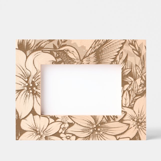 Hummingbird Garden Etched Frames (Front)