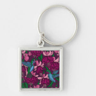 Hummingbird garden keychain