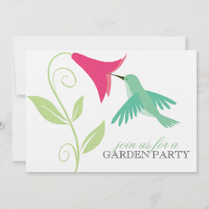 Hummingbird Garden Party Invitation