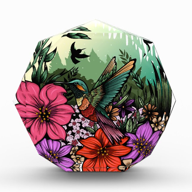 Hummingbird Garden Photo Block (Front)