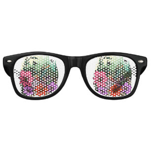 Hummingbird Garden Retro Sunglasses