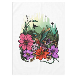 Hummingbird Garden Tablecloth