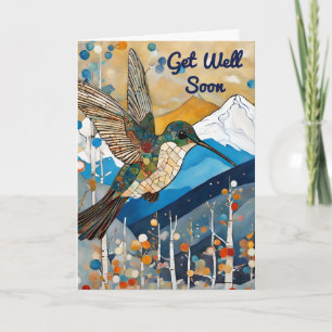Hummingbird Get Well Soon Greeting Card