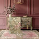 Hummingbird Gilded Patina Embossed Floral effect