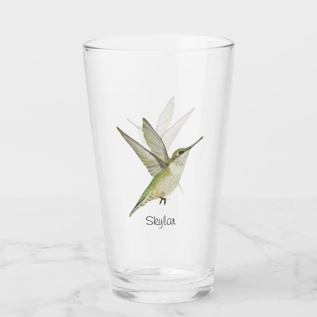 Hummingbird Glass (Front)