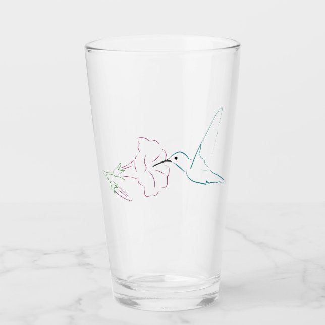 Hummingbird Glass (Front)