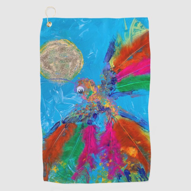 Hummingbird Golf Towel (Front)